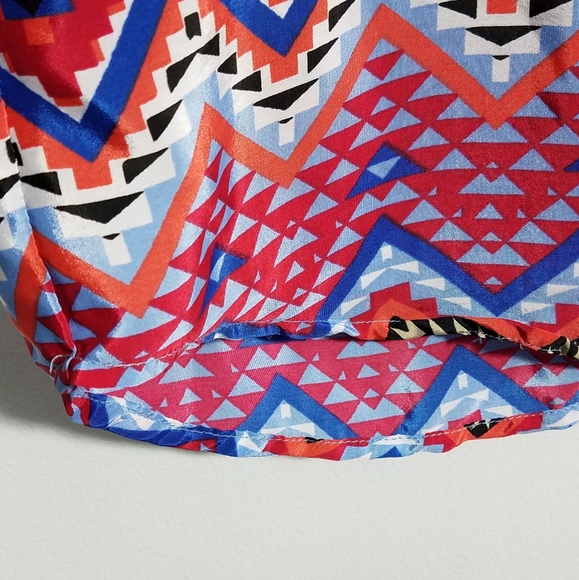 Feathers colorful tribal print tunic dress, 2X - Picture 7 of 14